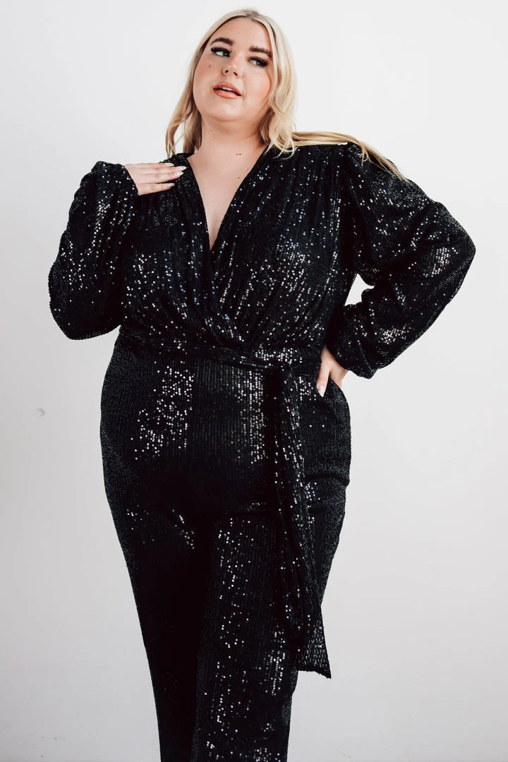 RR Brussels Sequin Jumpsuit | Black 6 RR Brussels Sequin Jumpsuit | Black