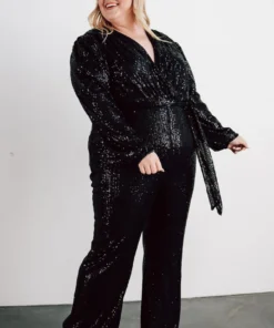 RR Brussels Sequin Jumpsuit | Black 15 RR Brussels Sequin Jumpsuit | Black