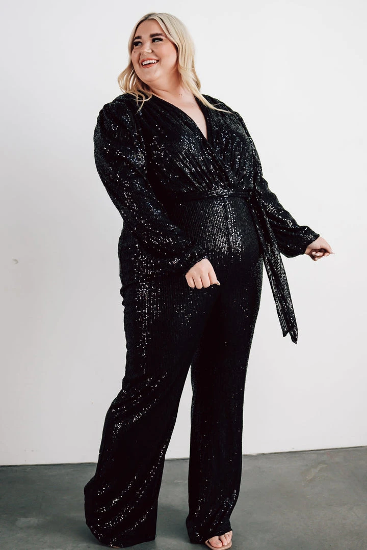 RR Brussels Sequin Jumpsuit | Black 5 RR Brussels Sequin Jumpsuit | Black
