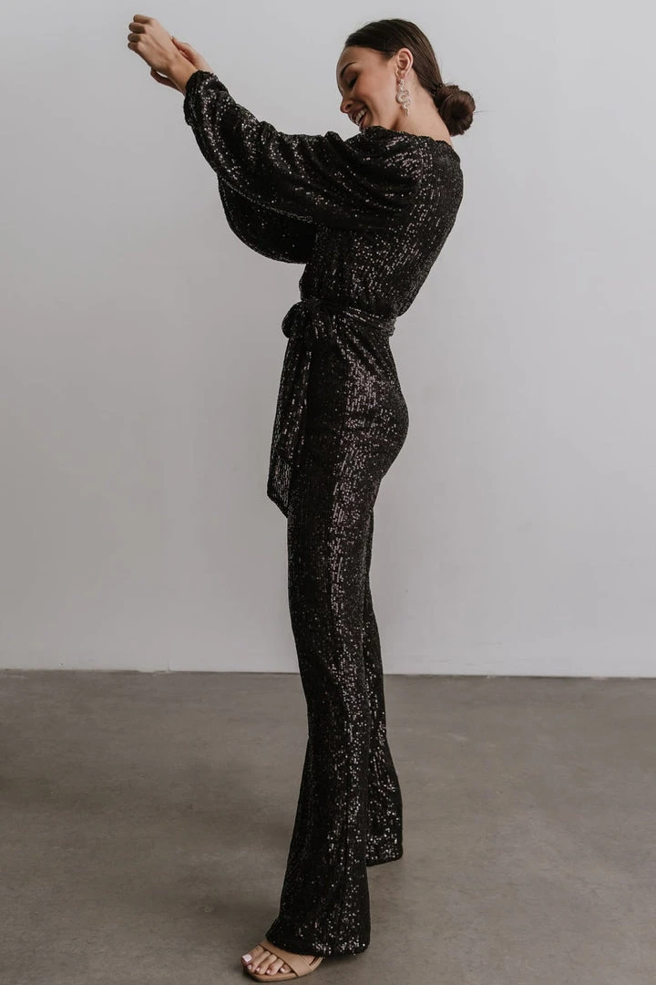 RR Brussels Sequin Jumpsuit | Black 10 RR Brussels Sequin Jumpsuit | Black