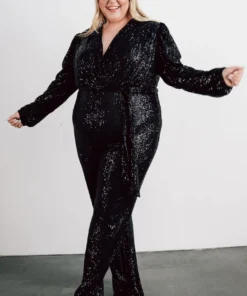 RR Brussels Sequin Jumpsuit | Black 17 RR Brussels Sequin Jumpsuit | Black