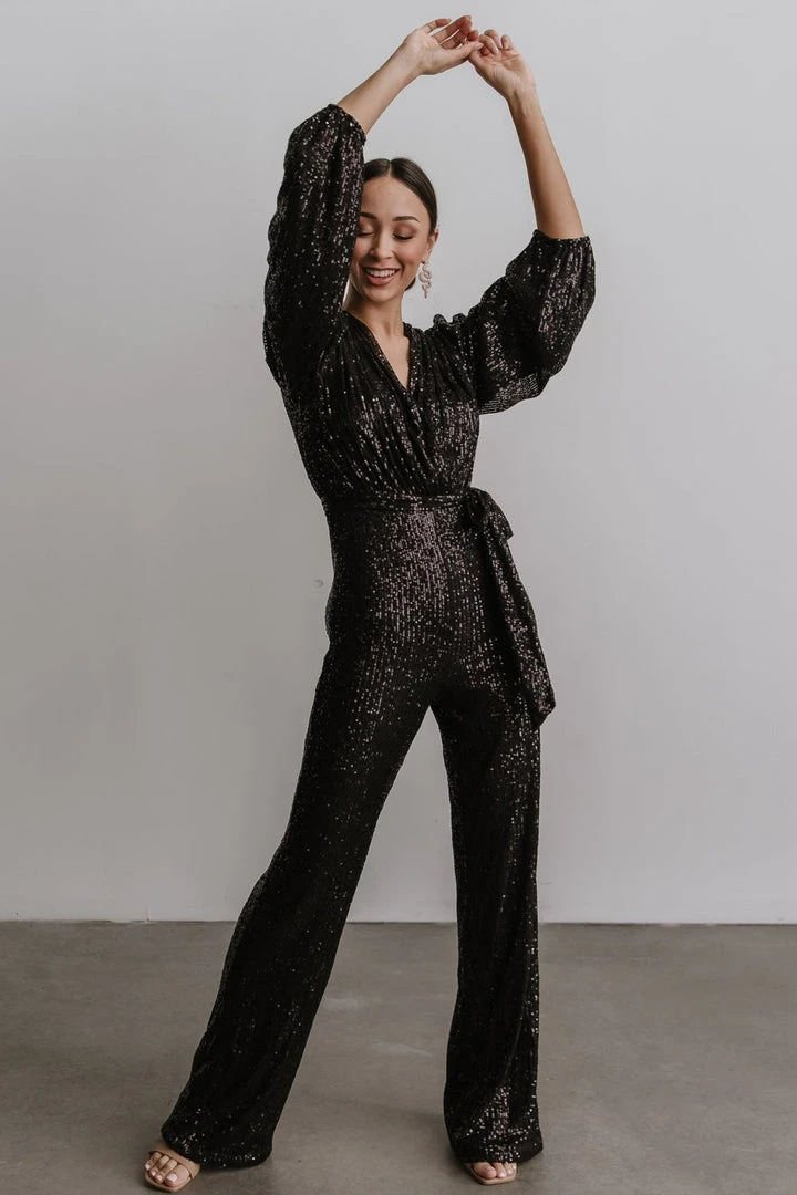 RR Brussels Sequin Jumpsuit | Black 11 RR Brussels Sequin Jumpsuit | Black