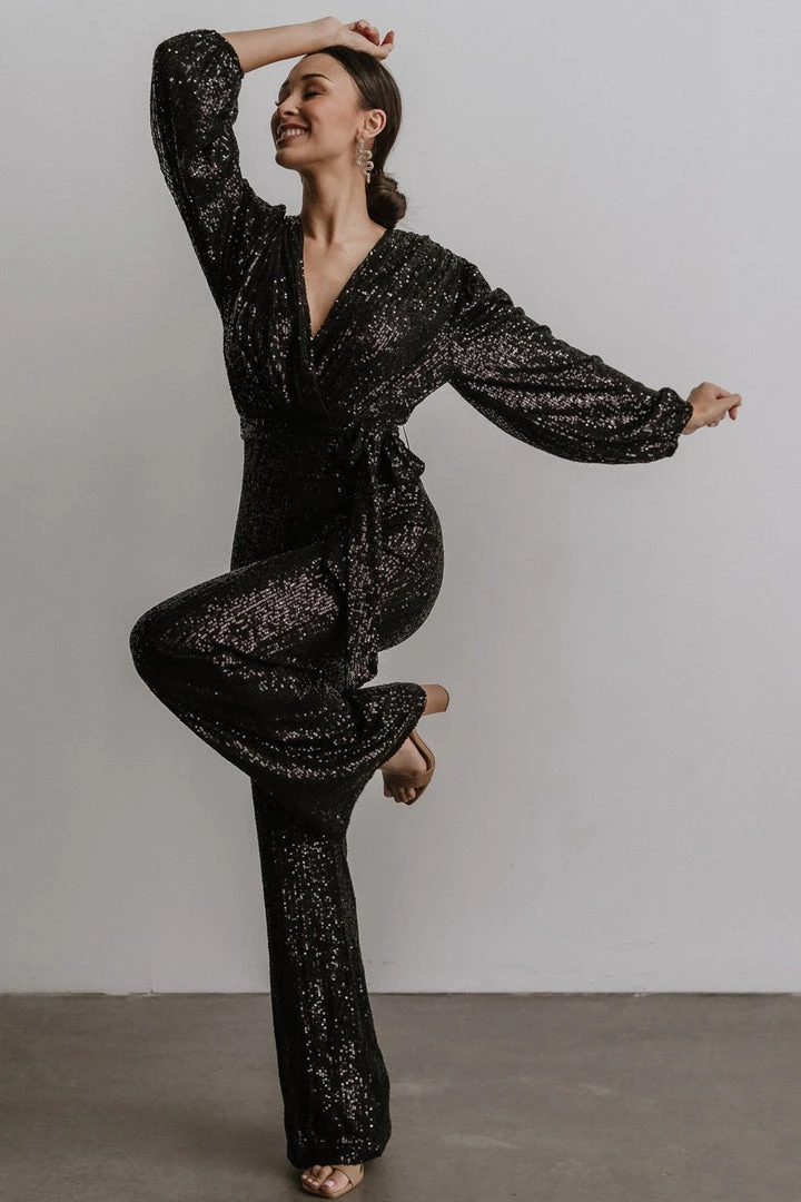 RR Brussels Sequin Jumpsuit | Black 9 RR Brussels Sequin Jumpsuit | Black