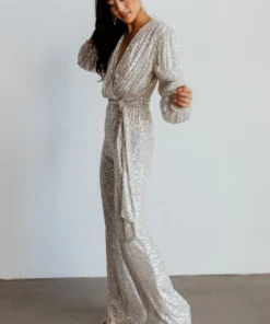 RR Brussels Sequin Jumpsuit | Cream