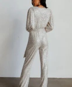 RR Brussels Sequin Jumpsuit | Cream