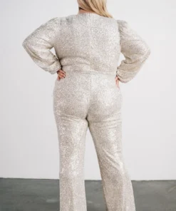RR Brussels Sequin Jumpsuit | Cream