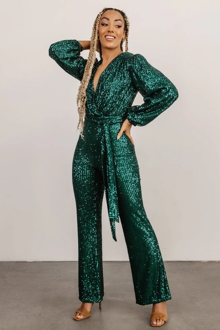 RR Brussels Sequin Jumpsuit | Green Shop By Style 1 RR Brussels Sequin Jumpsuit | Green Shop By Style