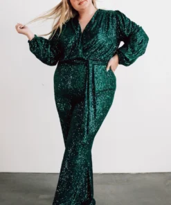RR Brussels Sequin Jumpsuit | Green Shop By Style