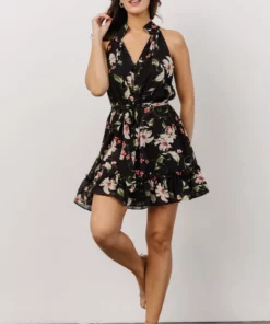 DD Brynn Mini Dress | Black Floral