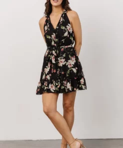 DD Brynn Mini Dress | Black Floral 16 DD Brynn Mini Dress | Black Floral