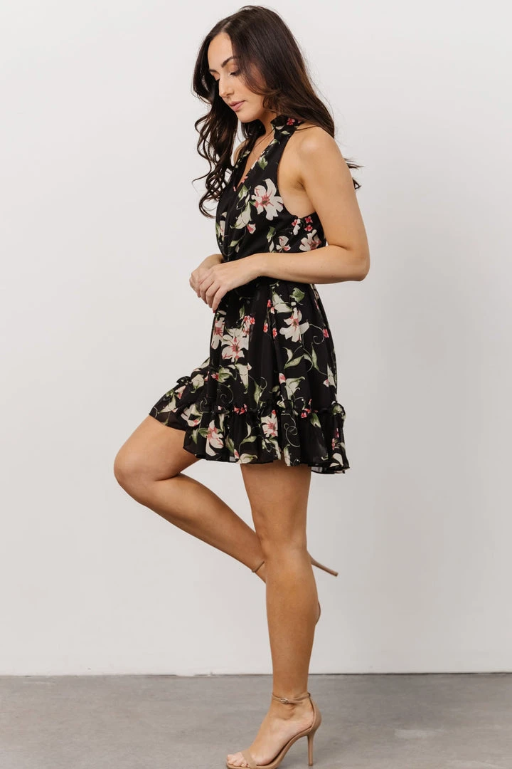 DD Brynn Mini Dress | Black Floral 6 DD Brynn Mini Dress | Black Floral