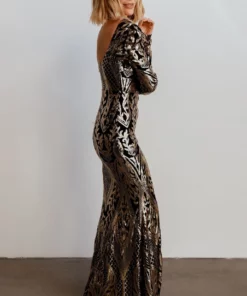 RR Budapest Sequin Gown | Black + Gold 22 RR Budapest Sequin Gown | Black + Gold