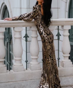 RR Budapest Sequin Gown | Black + Gold 17 RR Budapest Sequin Gown | Black + Gold