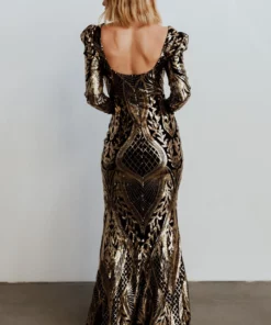RR Budapest Sequin Gown | Black + Gold 23 RR Budapest Sequin Gown | Black + Gold