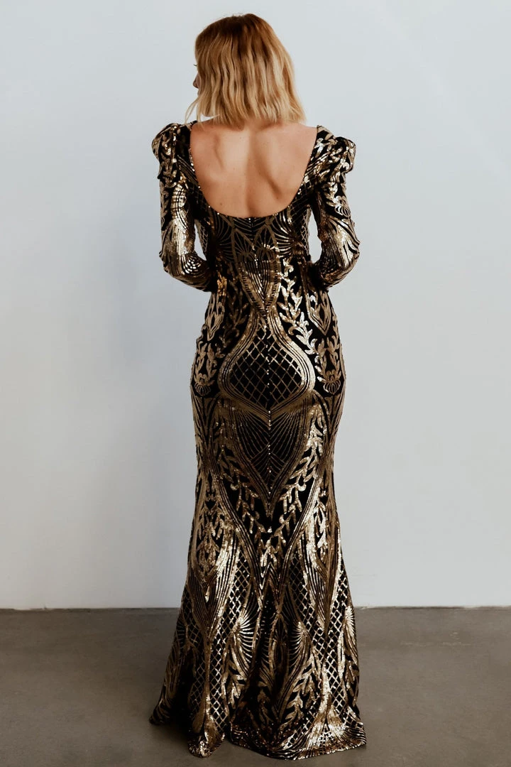 RR Budapest Sequin Gown | Black + Gold 11 RR Budapest Sequin Gown | Black + Gold