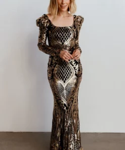 RR Budapest Sequin Gown | Black + Gold 18 RR Budapest Sequin Gown | Black + Gold