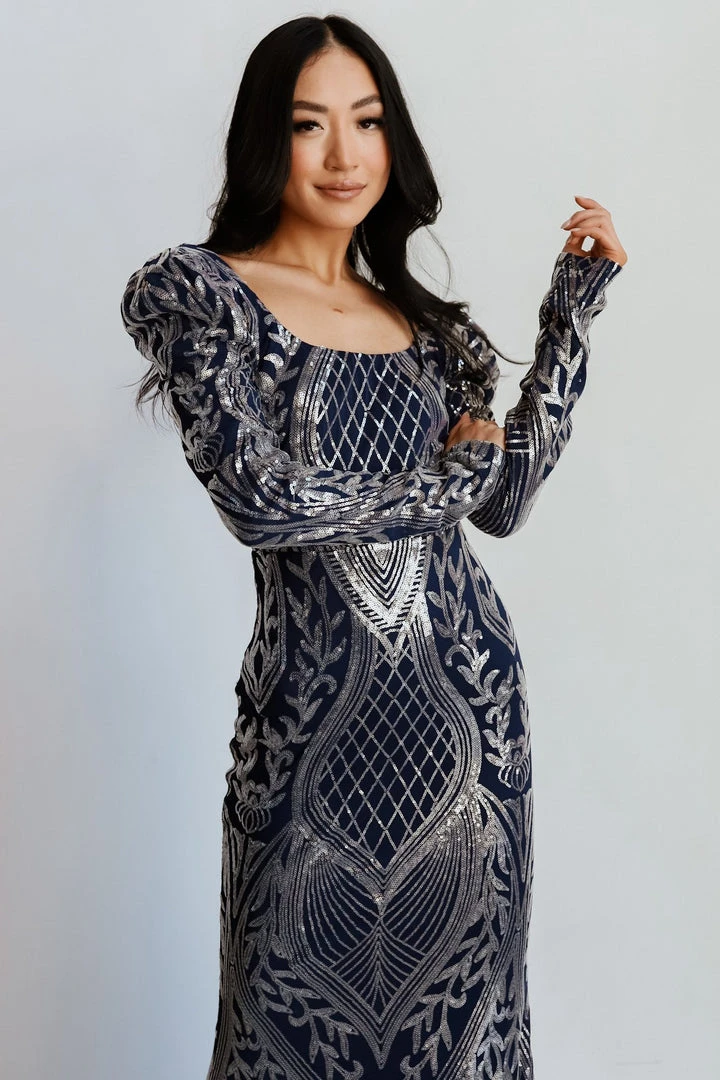 RR Budapest Sequin Gown | Navy + Silver Dresses 10 RR Budapest Sequin Gown | Navy + Silver Dresses