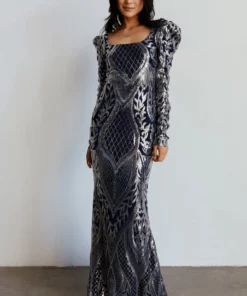 RR Budapest Sequin Gown | Navy + Silver Dresses 18 RR Budapest Sequin Gown | Navy + Silver Dresses