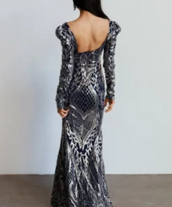 RR Budapest Sequin Gown | Navy + Silver Dresses 19 RR Budapest Sequin Gown | Navy + Silver Dresses