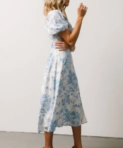 BB Custom Cadence Midi Dress | Blue Floral 9 BB Custom Cadence Midi Dress | Blue Floral