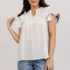 HAY Callie Pleated Top | Off White