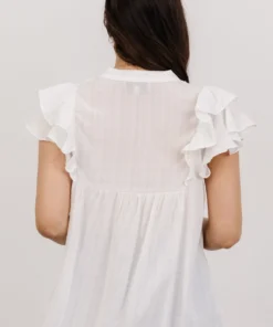 HAY Callie Pleated Top | Off White 7 HAY Callie Pleated Top | Off White