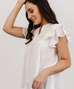 HAY Callie Pleated Top | Off White 8 HAY Callie Pleated Top | Off White