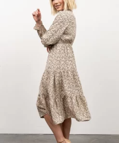 HAY Dresses Cambri Smocked Midi Dress | Beige Floral 16 HAY Dresses Cambri Smocked Midi Dress | Beige Floral