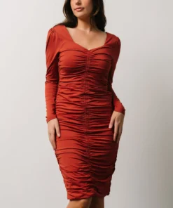 BB Custom Dresses Camden Town Midi Dress | Terracotta 8 BB Custom Dresses Camden Town Midi Dress | Terracotta