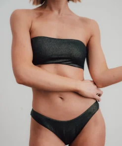 EN Swim Cancun Bikini Bottom | Black Shimmer