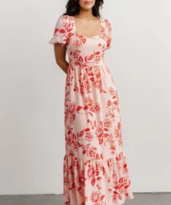 SL Candice Sweetheart Dress | Pink + Red Floral Dresses 14 SL Candice Sweetheart Dress | Pink + Red Floral Dresses