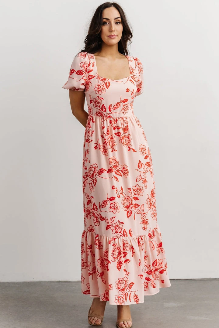 SL Candice Sweetheart Dress | Pink + Red Floral Dresses 7 SL Candice Sweetheart Dress | Pink + Red Floral Dresses