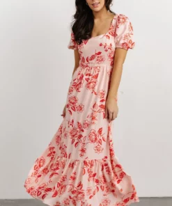 SL Candice Sweetheart Dress | Pink + Red Floral Dresses 10 SL Candice Sweetheart Dress | Pink + Red Floral Dresses