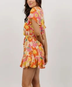SL Candy Romper | Retro Multi Floral Vacation