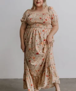 BB Custom Dresses Capri Smocked Maxi Dress | Golden Print 11 BB Custom Dresses Capri Smocked Maxi Dress | Golden Print