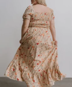 BB Custom Dresses Capri Smocked Maxi Dress | Golden Print 13 BB Custom Dresses Capri Smocked Maxi Dress | Golden Print