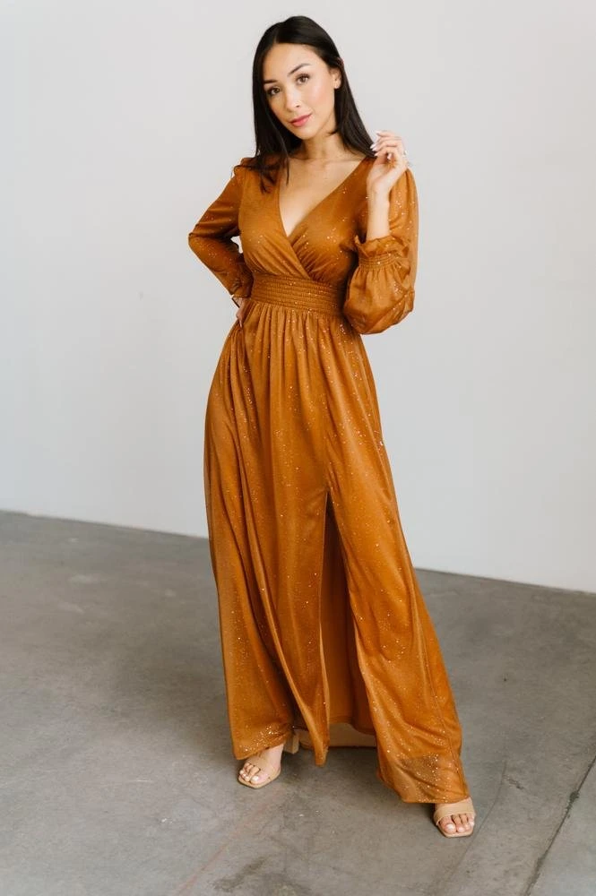 BB Custom Carmen Shimmer Maxi Dress | Copper Dresses 3 BB Custom Carmen Shimmer Maxi Dress | Copper Dresses