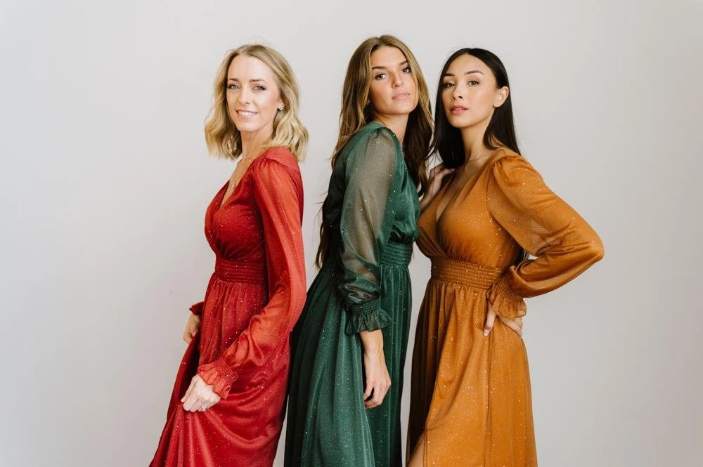 BB Custom Dresses Carmen Shimmer Maxi Dress | Green 6 BB Custom Dresses Carmen Shimmer Maxi Dress | Green