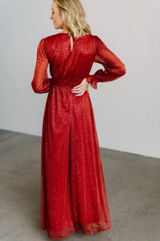 BB Custom Dresses Carmen Shimmer Maxi Dress | Rust 6 BB Custom Dresses Carmen Shimmer Maxi Dress | Rust