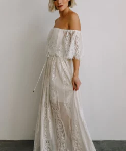 BB Custom Caroline Lace Maxi Dress | Off White 26 BB Custom Caroline Lace Maxi Dress | Off White