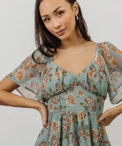 IL Cassidy Maxi Dress | Light Jade Floral Dresses 12 IL Cassidy Maxi Dress | Light Jade Floral Dresses