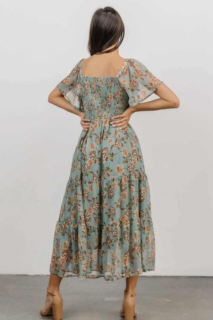 IL Cassidy Maxi Dress | Light Jade Floral Dresses 7 IL Cassidy Maxi Dress | Light Jade Floral Dresses