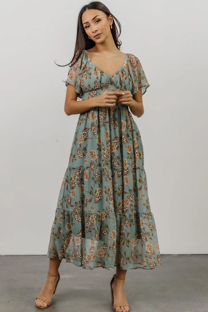 IL Cassidy Maxi Dress | Light Jade Floral Dresses 10 IL Cassidy Maxi Dress | Light Jade Floral Dresses