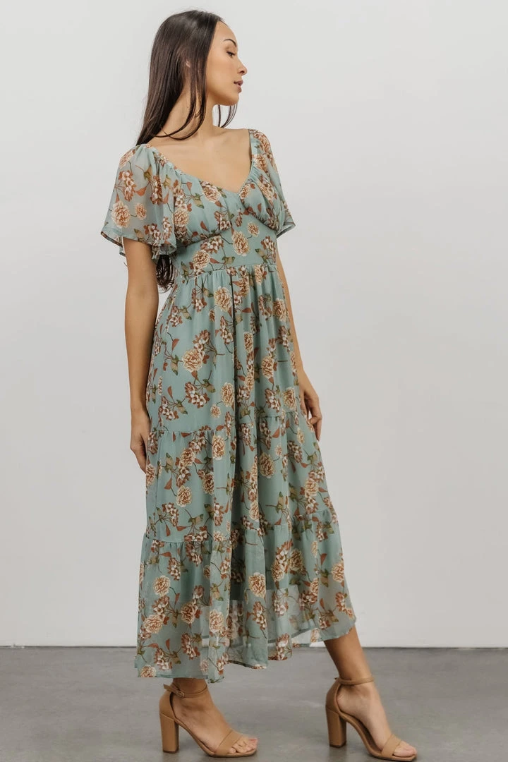 IL Cassidy Maxi Dress | Light Jade Floral Dresses 8 IL Cassidy Maxi Dress | Light Jade Floral Dresses