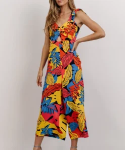 SL Jumpsuits Catalina Cut Out Jumpsuit | Multi Color Print 12 SL Jumpsuits Catalina Cut Out Jumpsuit | Multi Color Print