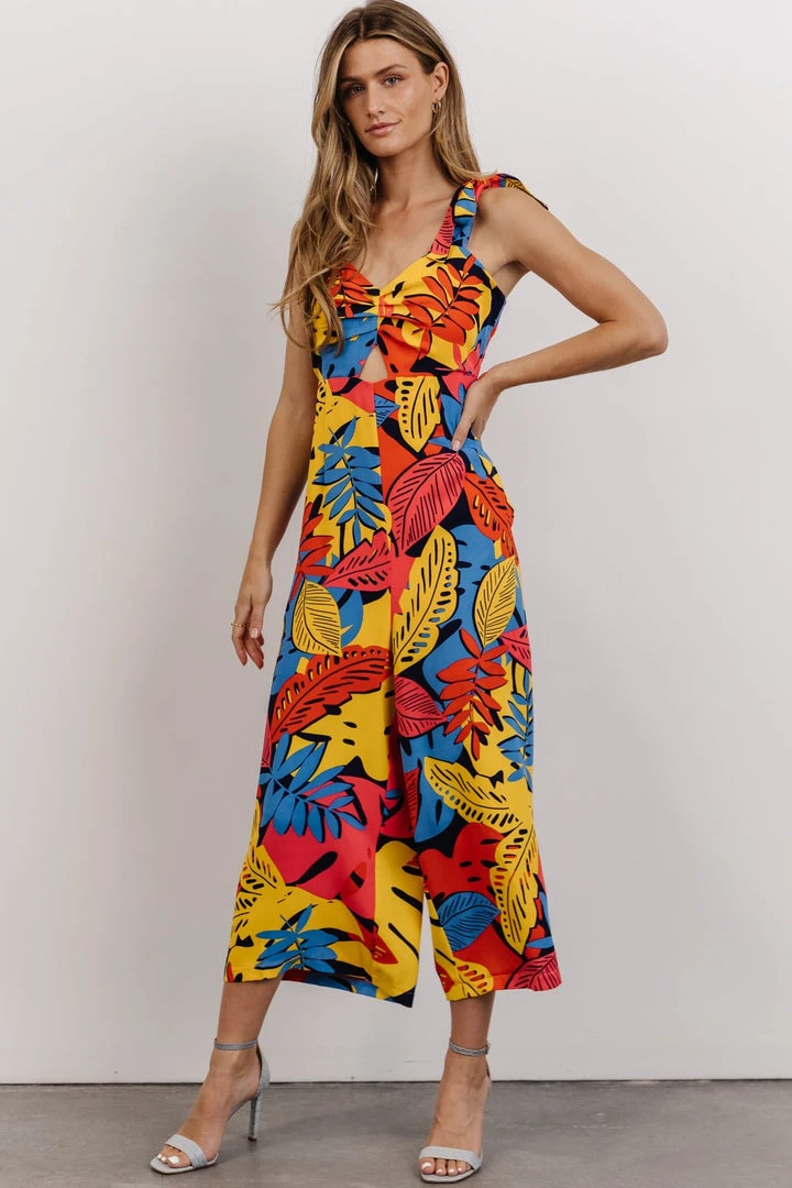 SL Jumpsuits Catalina Cut Out Jumpsuit | Multi Color Print 6 SL Jumpsuits Catalina Cut Out Jumpsuit | Multi Color Print