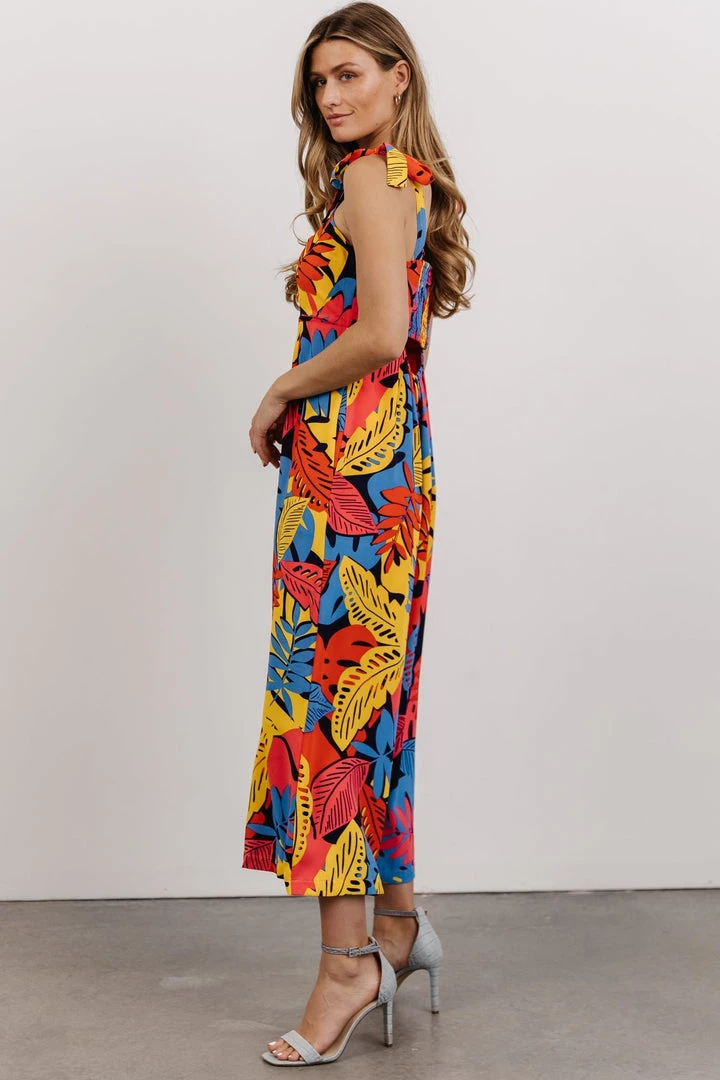 SL Jumpsuits Catalina Cut Out Jumpsuit | Multi Color Print 3 SL Jumpsuits Catalina Cut Out Jumpsuit | Multi Color Print