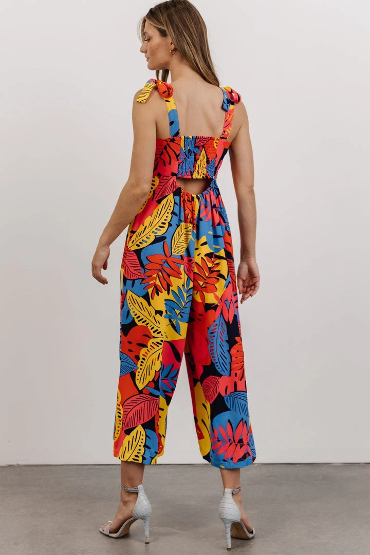 SL Jumpsuits Catalina Cut Out Jumpsuit | Multi Color Print 2 SL Jumpsuits Catalina Cut Out Jumpsuit | Multi Color Print