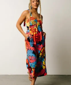 SL Jumpsuits Catalina Cut Out Jumpsuit | Multi Color Print 11 SL Jumpsuits Catalina Cut Out Jumpsuit | Multi Color Print