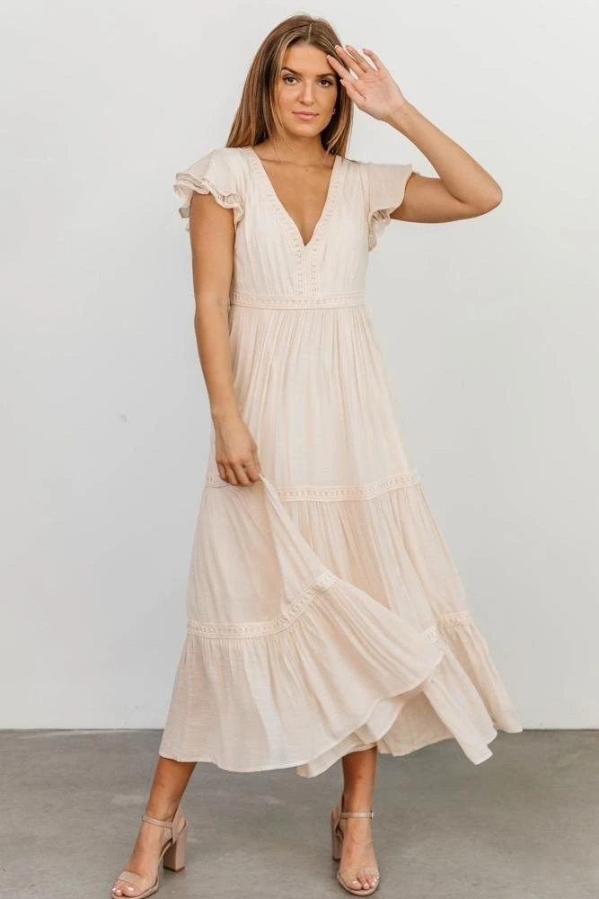 POL Cecilia Boho Maxi Dress | Natural 1 POL Cecilia Boho Maxi Dress | Natural